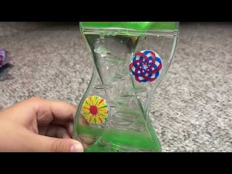 1 minute Whirly timer Liquid Motion Bubble Visual Sensory Decompression toy #Satisfying #unboxing