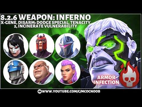 MCOC Act 8.2.6 - Weapon: Inferno X-Gene, Tenacity, Incinerate vulnerability- Bahamet-Armor Reduction