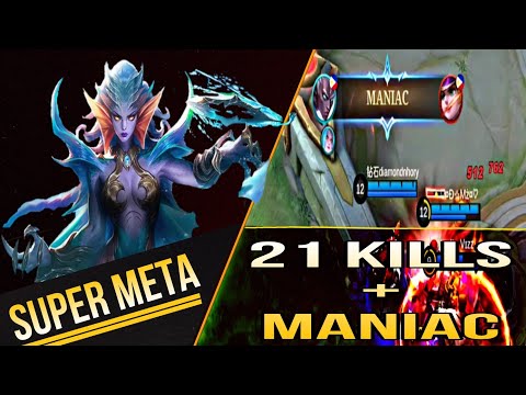 21 Kills+Maniac!! Super Meta Karrie / Delete Build-Mobile Legends