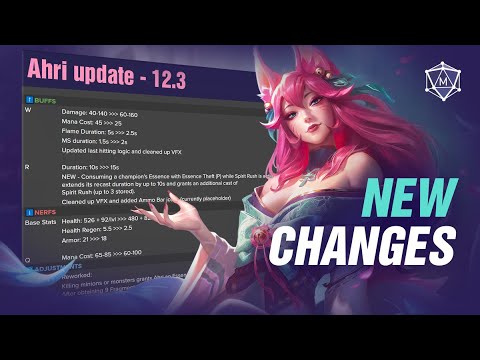 HUGE New Ahri Changes Coming in Patch 12.3 Season 12