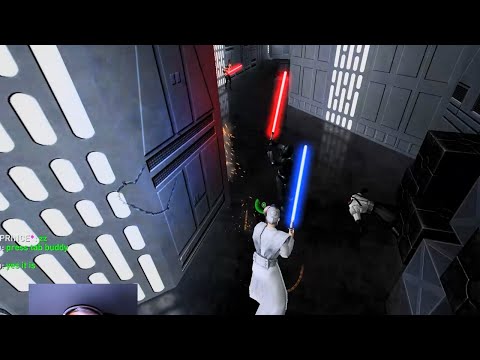 This is what max level of dueling looks like in Star Wars, Movie Battles 2