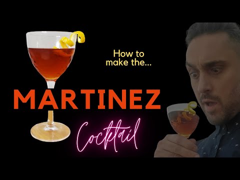 Martinez - A gin cocktail perfect for fall