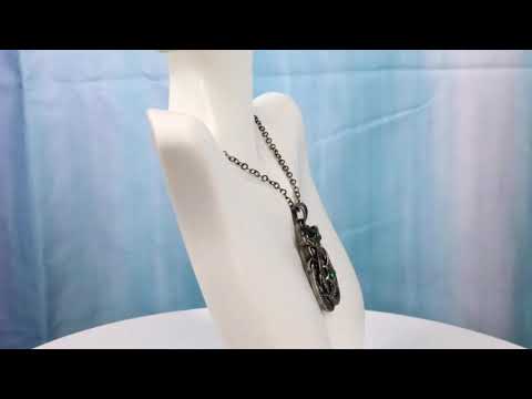 Ebros Celtic Knotwork Twin Draco Fearsome Serpentine Dragons Pewter Jewelry Necklace