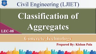 Lec-8_Classification of Aggregates | Concrete Technology | Civil Engineering