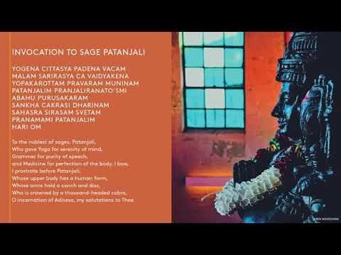Invocation to Sage Patanjali led by Mary Dunn