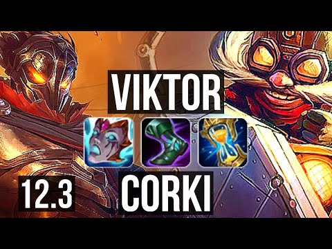 VIKTOR vs CORKI (MID) | Rank 3 Viktor, 6/3/17, Rank 14 | EUW Challenger | 12.3