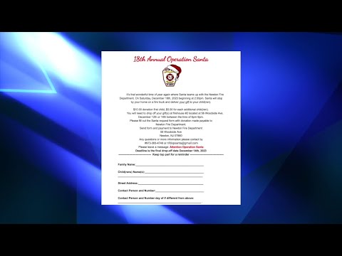 NJ Newton Township’s 18th. Annual Operation Santa