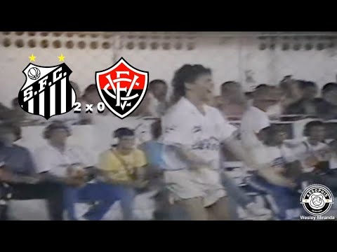 Santos 2 x 0 Vitória - 18/03/1991 - Melhores Momentos - Narração Silvio Luiz - Octávio Muniz