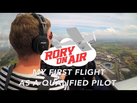Private pilot's first flight after getting his licence | EV-97 Eurostar | ATC Audio