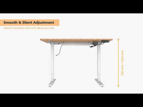 Defianz electric sit-stand desk frame - 2-stage reverse, sin...