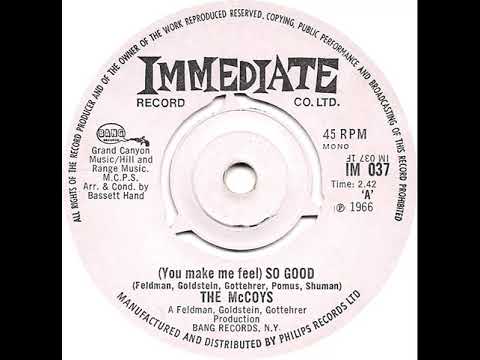 UK New Entry 1966 (265) The McCoys - (You Make Me Feel) So Good