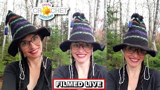 Witch Hat Workshop! Free Style Crochet - Halloween Special LIVE STREAM - October 31, 2025