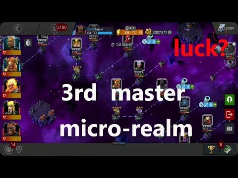 micro-realm master #3RD run (any luck??) marvel contest of champion