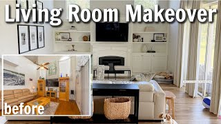 LIVING ROOM MAKEOVER | DECORATING IDEAS & ORGANIZING (Modern Heritage)