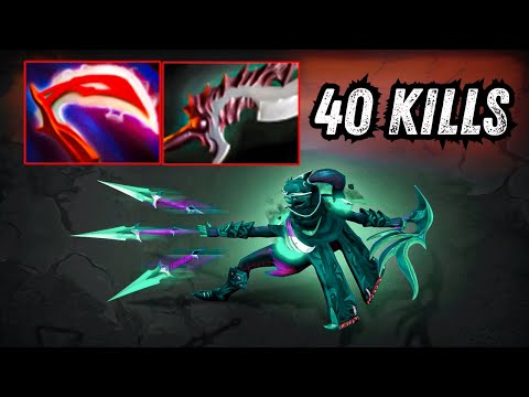 Phantom Assassin 12Mins Battle Fury 40Kills Desolator + Abyssal One Shot Burst Damage Dota 2