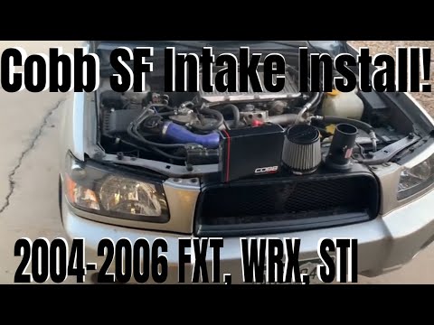 2004-2006 Subaru Forester XT Cobb SF Intake Install!