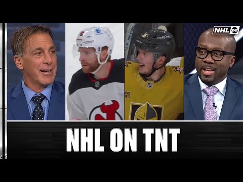 Devil's Goalie Jake Allen Joined TNT After a Dramatic Shootout Win Over Las Vegas 😳😈