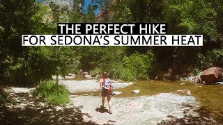 Best Summer Hike in Sedona | How to avoid the summer heat in Sedona, shaded, West Fork Hiking trail
