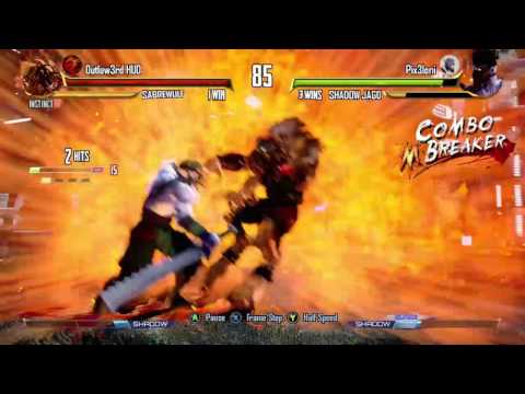 Killer Instinct (Outlaw3rd HUD vs. Pix3loni) saber wolf vs shadow jago