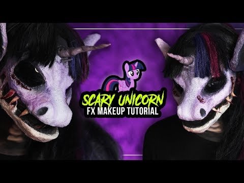 Video Thumbnail: FX UNICORN - My Little Pony - EINHORN Halloween Makeup Tutorial #spooktober