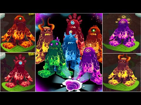 Dawn of Fire Party island - New Prismatic Mammott Monsters