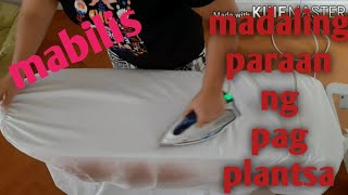 Paano ang mabilis at madaling paraan ng pag plantsa ng bed sheet.