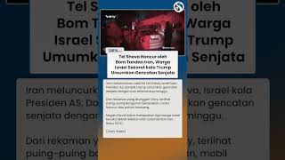 BOM TANDAN IRAN Hancurkan Tel Sheva, Zionis Israel Sekarat saat Trump Umumkan Gencatan Senjata
