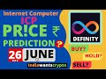Internet Computer ICP Price Predication In Hindi ICP Price 26th June ICP Today Price