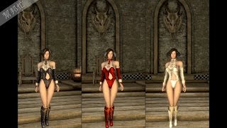 Skyrim SE 上古卷軸V:重製版 MOD 服裝 77.Astaroth Suit CBBE身形
