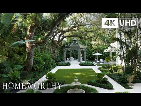 GARDEN TOUR | A Breathtaking Miami Garden Defined by Towering Oak Trees | 4K