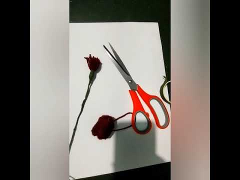 How to make beautiful  flowers from woollen