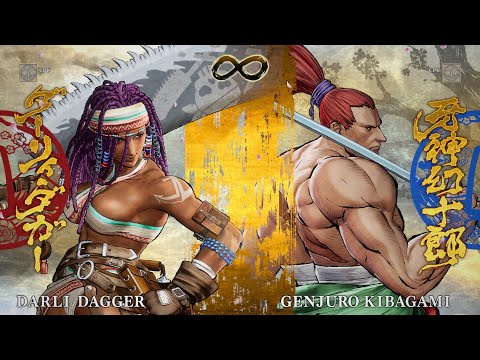 Samurai Shodown Gameplay: Darli Dagger vs Kibagami Genjuro