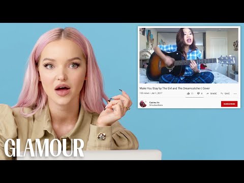 ダブ・キャメロン、YouTubeでファンカバーを見る｜グラマー (Dove Cameron Watches Fan Covers on YouTube | Glamour)