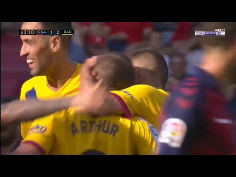 Golazo de Arthur Melo en el Osasuna vs FC Barcelona