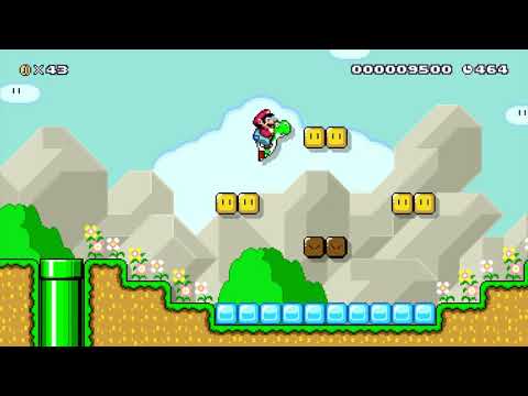 Crystal Caverns 3-4 ⚡️ by Phoenix⚡️ SUPER MARIO MAKER Raw GAMEPLAY