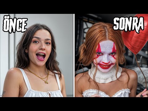 HALLOWEEN MAKYAJI YAPTIK ! Feride Özdinç