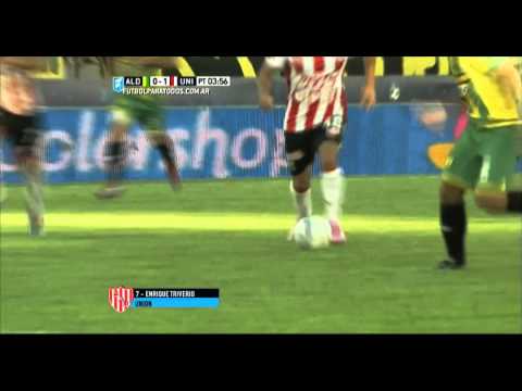 Gol de Triverio. Aldosivi 0 - Unión 1. Fecha 6. Primera División 2015. FPT.