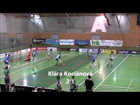 Gólový sestřih Extraliga ženy Vítkovice - FBC Ostrava  2. čtvrtfinále