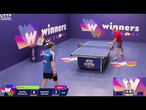 WINners CUP table 1 07.01 Zhurba Aleksandr - Gubenko Maksim 20:30
