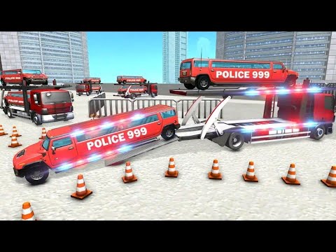 US Police Limousine Car Transporting in Cargo Plane #6 - Police Car Transport Sim - Android Gameplay