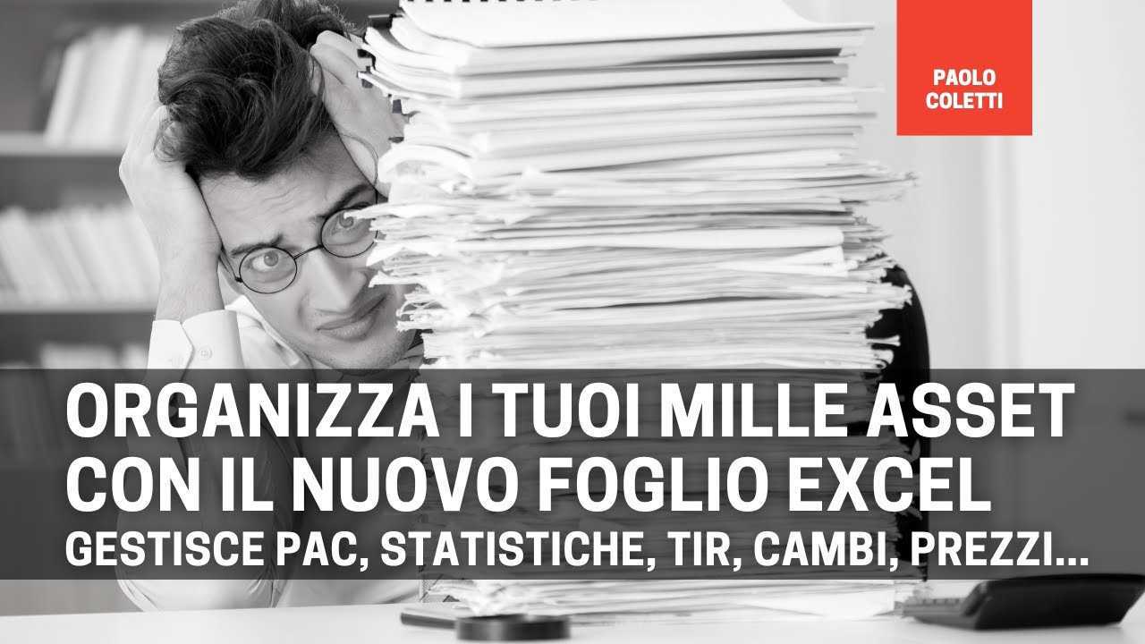 Foglio Excel per gestione portafoglio e PAC con statistiche e TIR