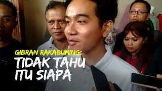 Gibran Bantah Minta Rekomendasi Via 'Pintu Belakang', Gibran: Tidak Tahu Itu Siapa