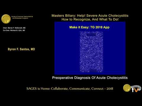 Preoperative diagnosis of acute cholecystitis