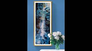 (449) &quot;Serenity&quot; Dutch Style Ribbon Pour Painting! Harmony House Art