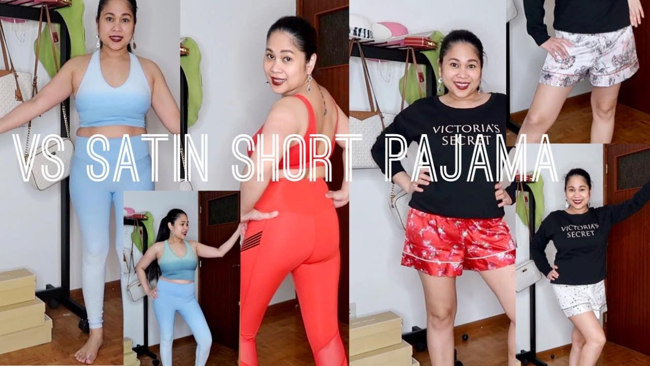 VICTORIA SECRET SATIN SHORT PAJAMA UNBOXING 2021 + REVIEW  By Marz Drum
