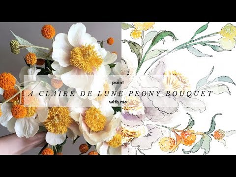Paint a Claire De Lune Bouquet With Me