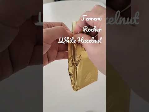 Ferrero Rocher White Hazelnut #asmr #shorts #ferrerorocher #ferrero #unboxing