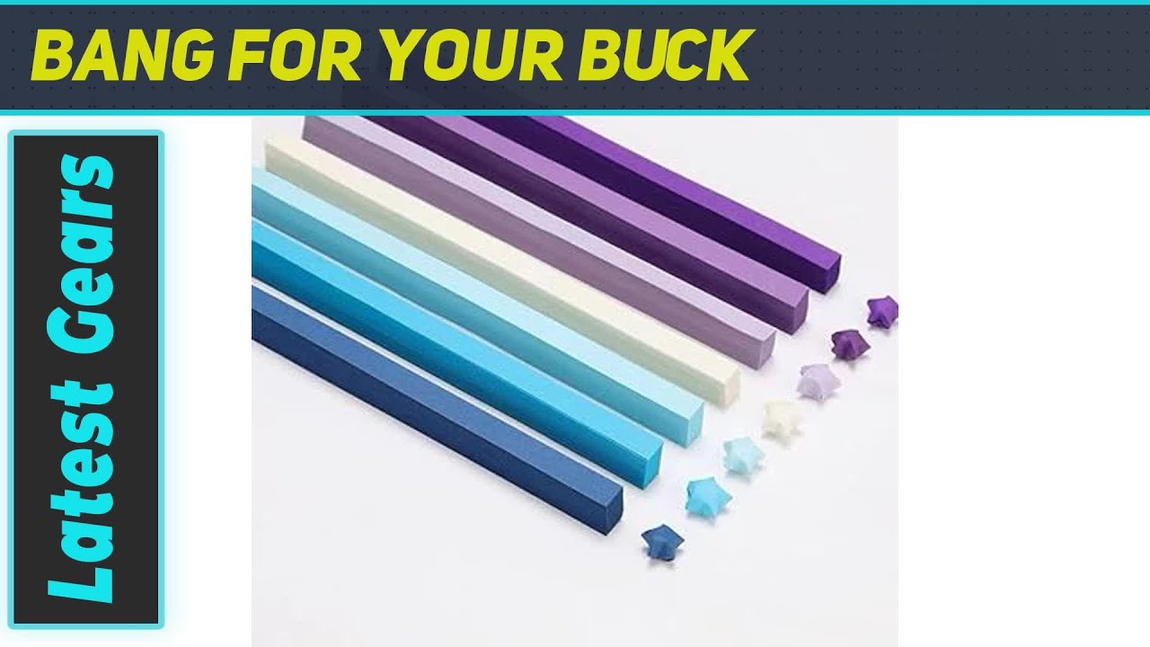 Star Origami Paper Strips: Unleash Your Creativity with 1080 Sheets!