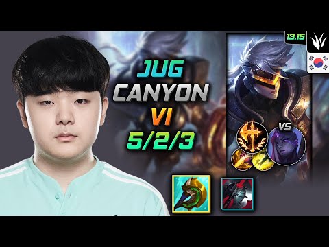 Vi Jungle Build Canyon Divine Sunderer Conqueror - LOL KR GrandMaster Patch 13.15