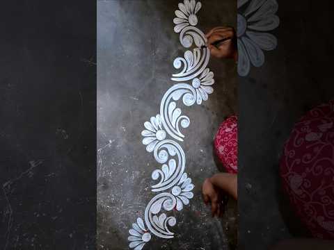 Bengali traditional deasine alpona #ytshorts #alpona #rangoli